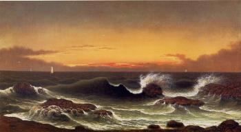 Martin Johnson Heade : Seascape, Sunrise